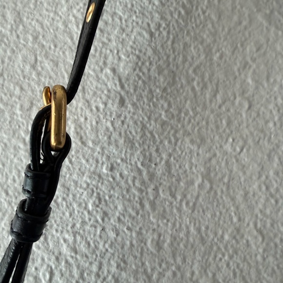 Marc Jacobs Black Leather Hobo Bag with Gold Accents - Picture 12 of 15